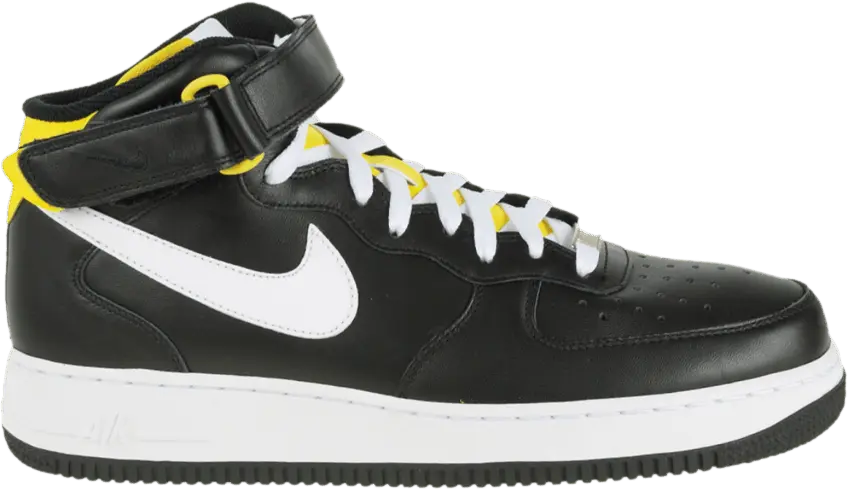  Nike Air Force 1 Mid &#039;07 &#039;Black White&#039;