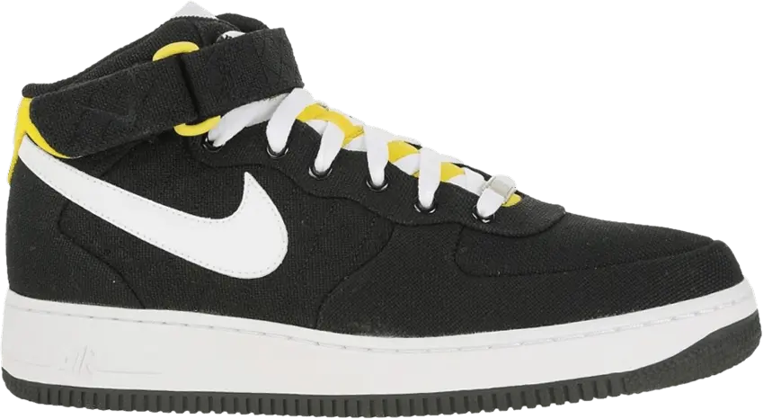 Nike Air Force 1 Mid &#039;07 &#039;Black Varsity Maize&#039;