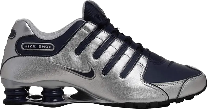 Nike Shox NZ &#039;Metallic Silver Midnight Navy&#039;