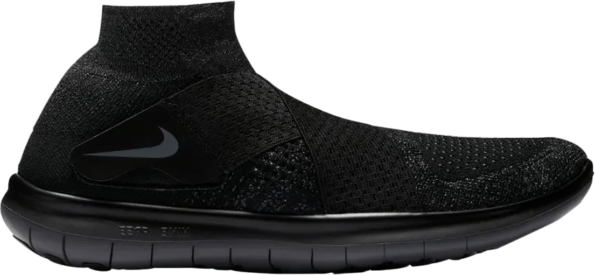  Nike Free Rn Motion Fk 2017 Black Dark Grey-Anthracite