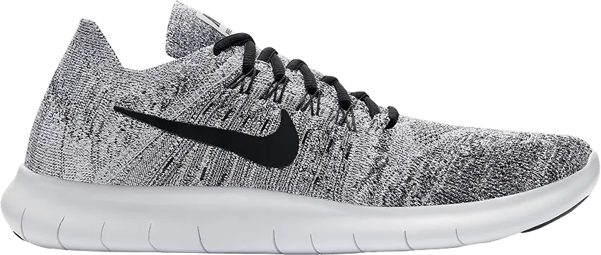  Nike Free RN Flyknit 2017 &#039;White Black Stealth&#039;