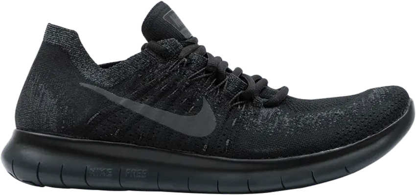  Nike Free RN Flyknit 2017 Black/Anthracite-Anthracite