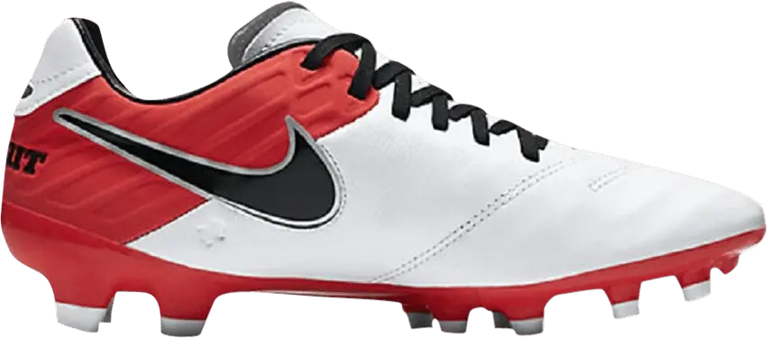  Nike Wmns Tiempo Mystic 5 FG &#039;White Bright Crimson&#039;