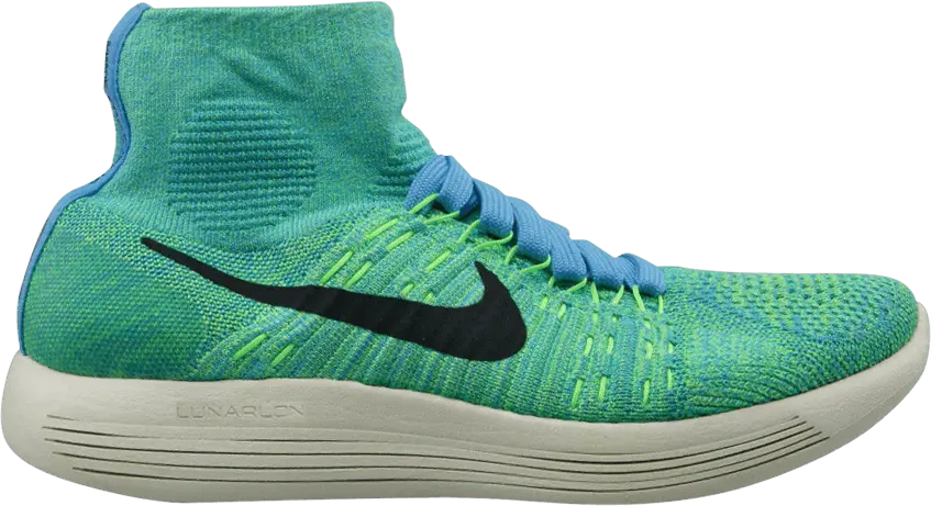  Nike Wmns LunarEpic Flyknit &#039;Blue Moon Vapor Green&#039;