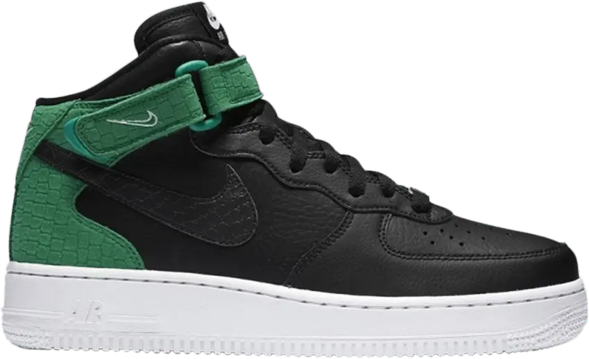  Nike Air Force 1 Mid &#039;07 Black Green White (Women&#039;s)