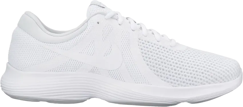  Nike Revolution 4 4E Wide &#039;Triple White&#039;