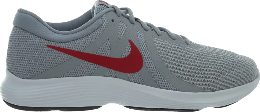  Nike Revolution 4 4E Wide &#039;Wolf Grey Gym Red&#039;