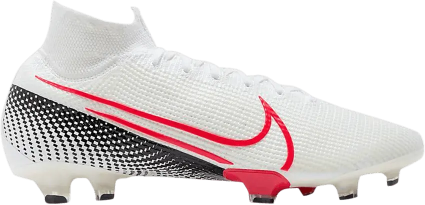  Nike Mercurial Superfly 7 Elite FG White Laser Crimson