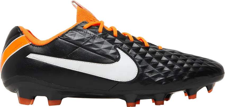  Nike Tiempo Legend 8 Elite FG Black Total Orange