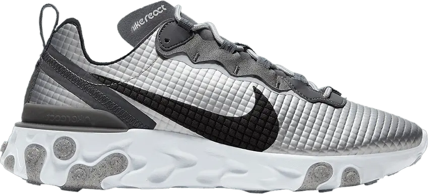  Nike React Element 55 Quilted Grid White