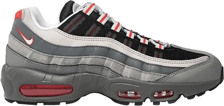  Nike Air Max 95 Essential Particle Grey Track Red