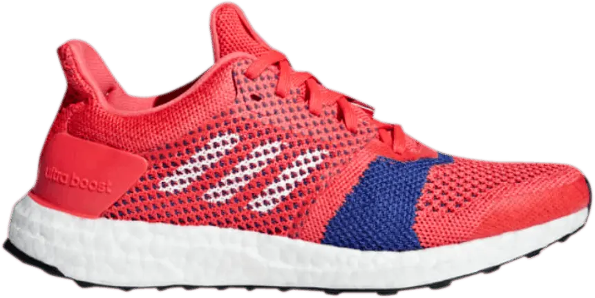  Adidas adidas Ultra Boost ST Shock Red Blue (Women&#039;s)