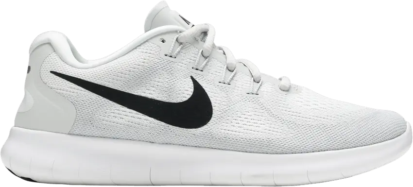  Nike Free Run 2017 White Black Pure Platinum (Women&#039;s)