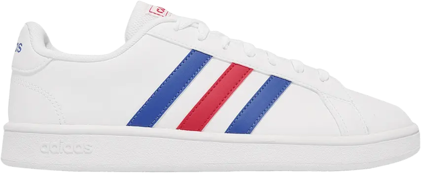  Adidas Grand Court Base &#039;White Blue Active Red&#039;