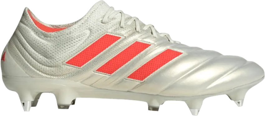  Adidas Copa 19.1 SG &#039;Off White Solar Red&#039;