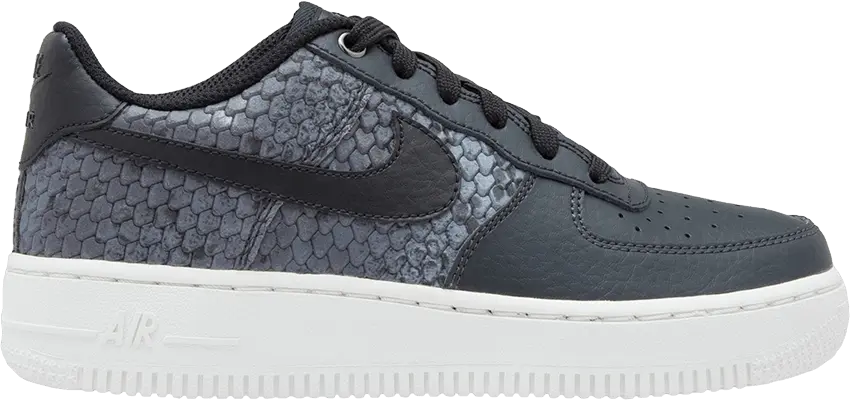  Nike Air Force 1 Low Snake Anthracite Black (GS)