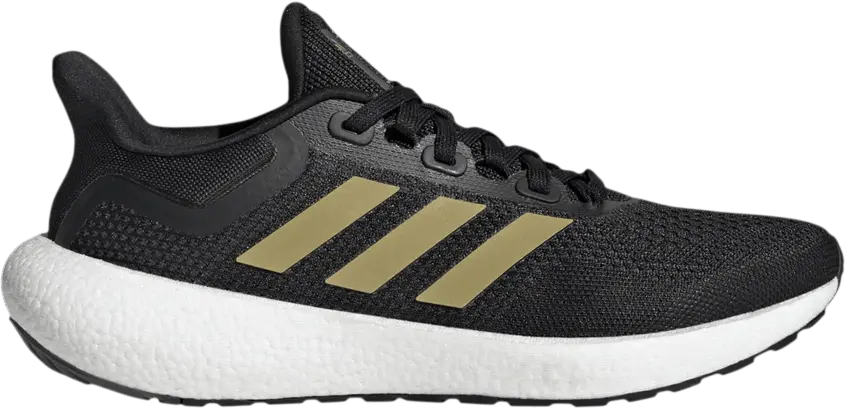  Adidas Wmns PureBoost 22 &#039;Black Gold Metallic&#039;