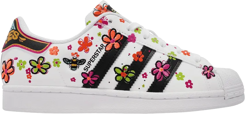  Adidas Superstar J &#039;Floral&#039;