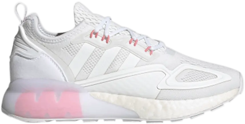  Adidas Wmns ZX 2K Boost &#039;Footwear White Pink&#039;