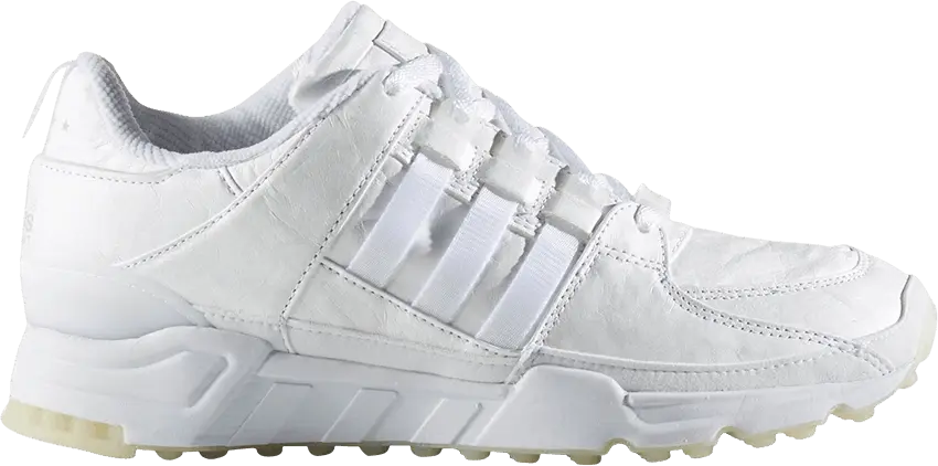  Adidas adidas EQT Running Support 93 Triple White Tumbled Leather