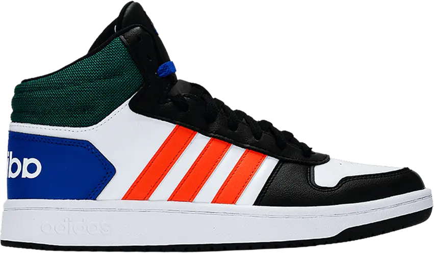  Adidas Hoops 2.0 Mid &#039;White Multi-Color&#039;