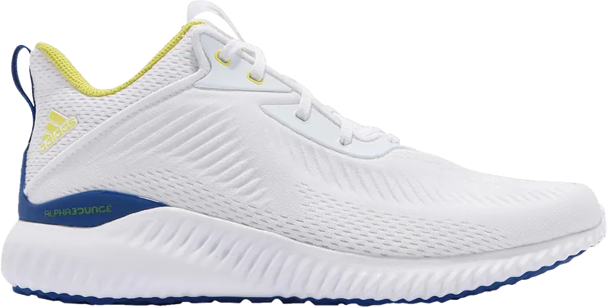  Adidas adidas Alphabounce EK White Royal Yellow