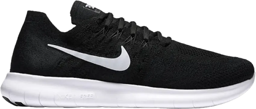  Nike Free RN Flyknit 2017 Black White