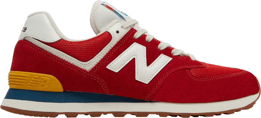  New Balance 574 Rainbow Pack Team Red