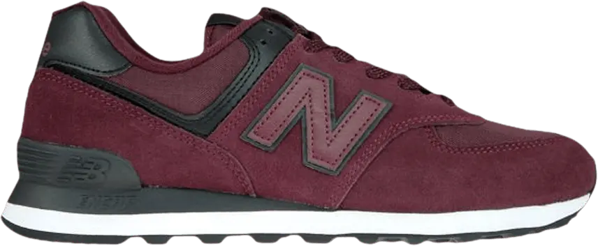  New Balance 574 Burgundy Black