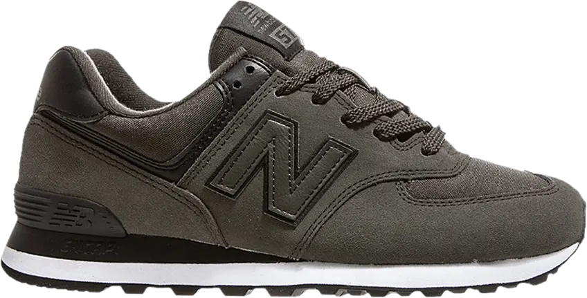  New Balance 574 2E Wide &#039;Green Black&#039;