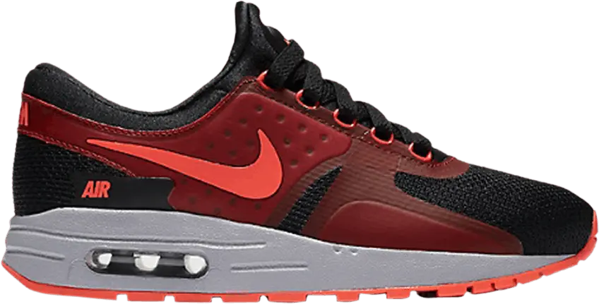  Nike Air Max Zero Essential GS &#039;Black Bright Crimson&#039;