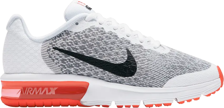  Nike Air Max Sequent 2 GS &#039;White Bright Crimson&#039;