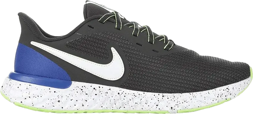  Nike Revolution 5 EXT &#039;Dark Smoke Grey Game Royal Neon Green&#039;