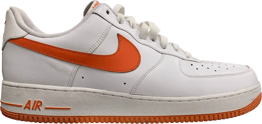  Nike Air Force 1 Low &#039;07 &#039;White Orange Blaze&#039;