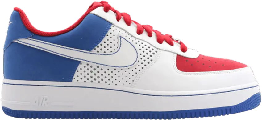  Nike Air Force 1 &#039;07 &#039;White Varsity Royal Red&#039;