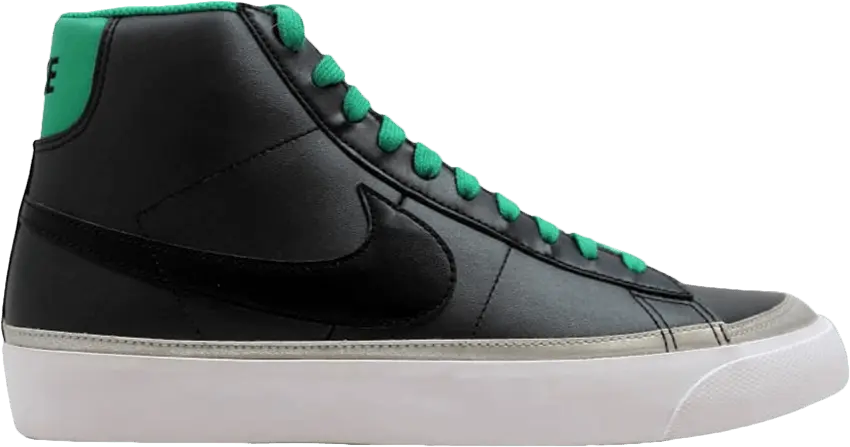  Nike Blazer Mid &#039;09 ND Black/Black-Lucky Green-Metallic Silver