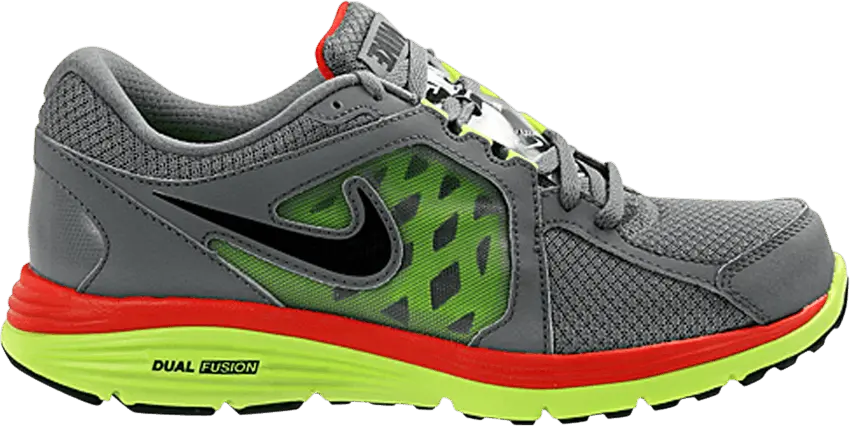 Nike Dual Fusion Run &#039;Grey Voltage Red&#039;