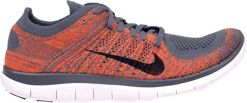  Nike Free 4.0 Flyknit &#039;Dark Grey Crimson&#039;