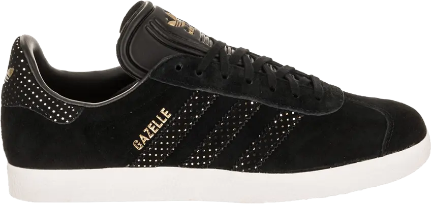  Adidas adidas Gazelle Core Black Gold Metallic (W)