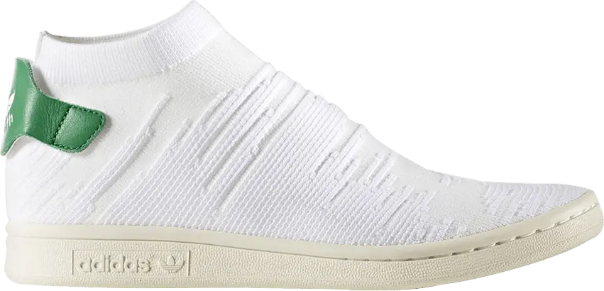  Adidas adidas Stan Smith Sock White Green (Women&#039;s)