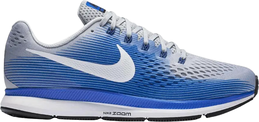  Nike Air Zoom Pegasus 34 4E Wide &#039;Wolf Grey Blue&#039;