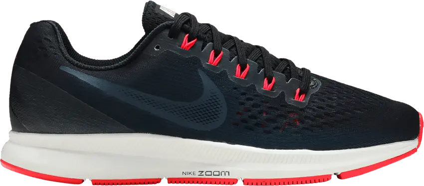  Nike Air Zoom Pegasus 34 Black Red Orbit