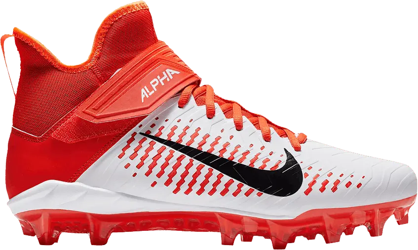  Nike Alpha Menace Pro 2 Mid White Team Orange