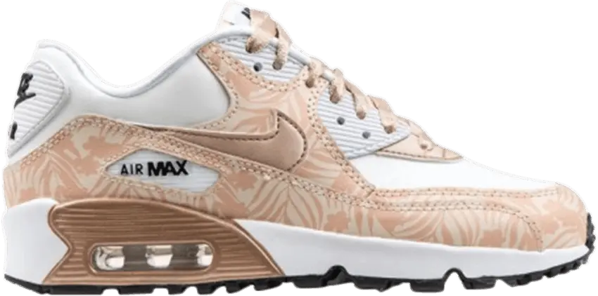  Nike Air Max 90 Print White Bronze (GS)