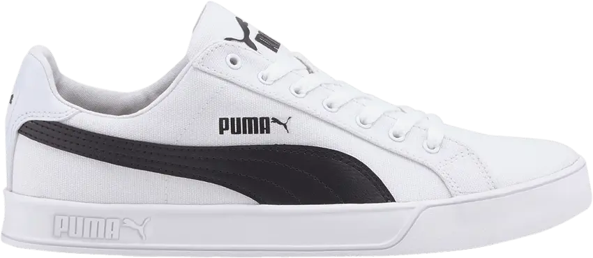  Puma Smash Vulc Canvas &#039;White Black&#039;