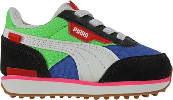  Puma Future Rider Play On Infant &#039;Fluo Green&#039;