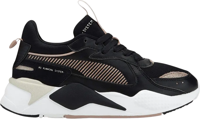  Puma Wmns RS-X &#039;Mono Metal - Black Rose Gold&#039;