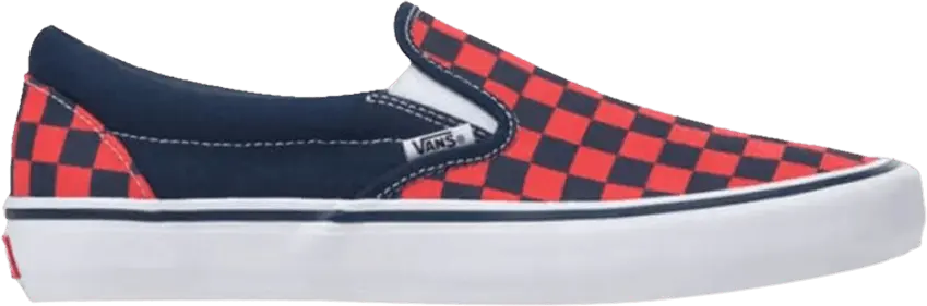  Vans Slip-On Pro &#039;Checkerboard - Navy Orange&#039;