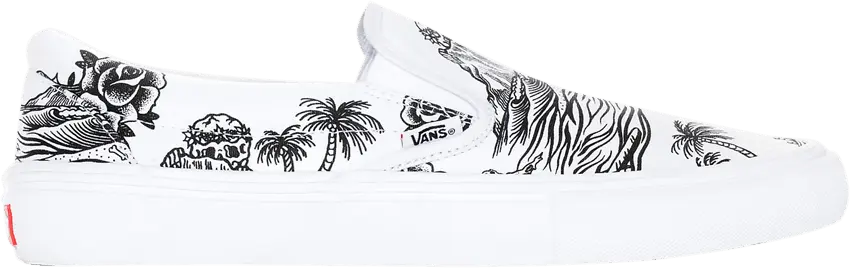  Vans Sketchy Tank x Slip-On Pro &#039;Tattoo Art&#039;