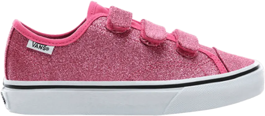  Vans Style 23 V Kids &#039;Glitter Azalea Pink&#039;